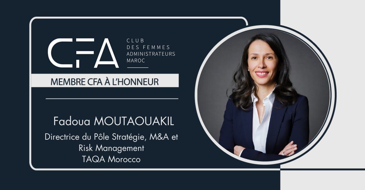 Nomination de Fadoua Moutaouakil parmi le Top 100 Career Women In Africa 2025